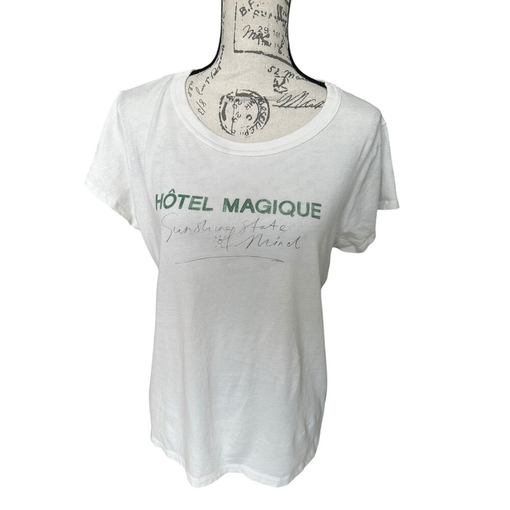 Madewell Graphic T-shirt Hotel Magique Sunshine State of Mind Size Large Cream - Picture 4 of 6